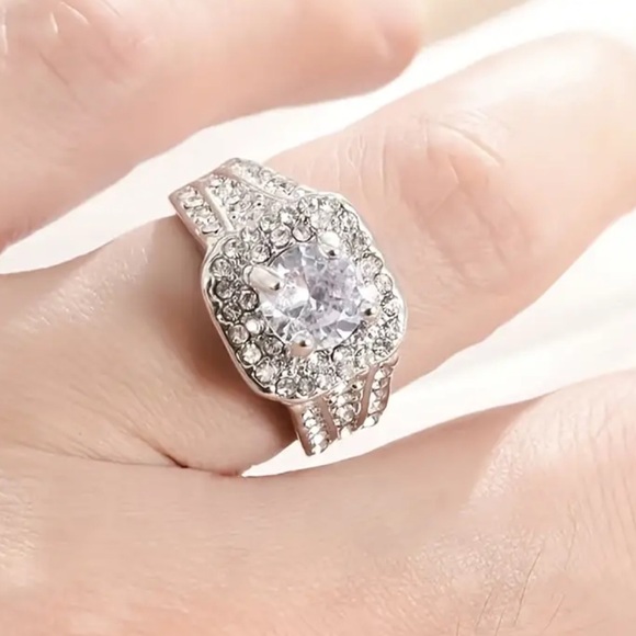 💍💎 Sophisticated Aurora Ring - Dazzling Synthetic Gemstone, Fine Jewelry gift - Picture 4 of 7